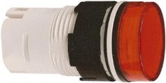 Schneider Electric - Red Lens LED Pilot Light - Round Lens, Shock Resistant, Vibration Resistant - Makers Industrial Supply