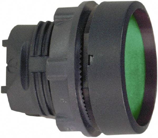 Schneider Electric - 22mm Mount Hole, Flush, Pushbutton Switch Only - Round, Green Pushbutton, Nonilluminated, Maintained (MA) - Makers Industrial Supply