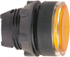 Schneider Electric - 22mm Mount Hole, Flush, Pushbutton Switch Only - Round, Orange Pushbutton, Illuminated, Maintained (MA) - Makers Industrial Supply