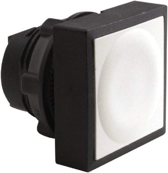 Schneider Electric - 22mm Mount Hole, Flush, Pushbutton Switch Only - Square, White Pushbutton, Nonilluminated, Momentary (MO) - Makers Industrial Supply