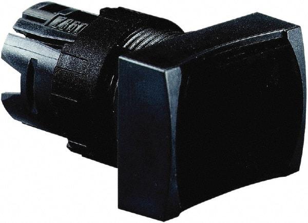 Schneider Electric - 16mm Mount Hole, Flush, Pushbutton Switch Only - Rectangle, Black Pushbutton, Nonilluminated, Momentary (MO), Vibration Resistant - Makers Industrial Supply