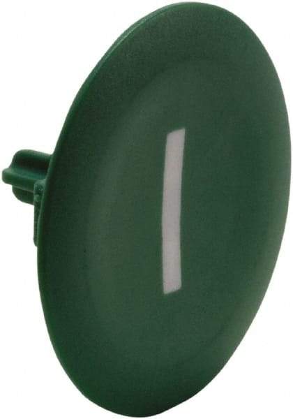 Schneider Electric - Flush Pushbutton Switch Cap - Green, Round Button, Nonilluminated - Makers Industrial Supply