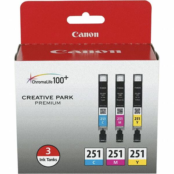 Canon - Cyan, Magenta & Yellow Ink Cartridge - Use with Canon PIXMA iP7220, iP8720, iX6820, MG5420, MG5520, MG5620, MG6320, MG6420, MG6620, MG7120, MG7520, MX922 - Makers Industrial Supply