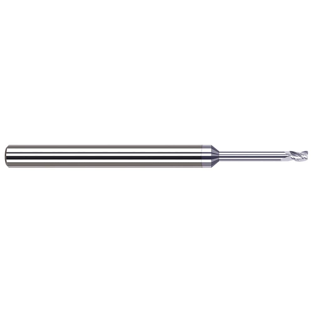 Harvey Tool - Corner Radius & Corner Chamfer End Mills; Mill Diameter (Inch): 1/16 ; Mill Diameter (Decimal Inch): 0.0620 ; End Type: Corner Radius ; Corner Radius (Decimal Inch): 0.0100 ; Number of Flutes: 3 ; Material: Solid Carbide - Exact Industrial Supply