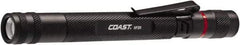 Coast Cutlery - White LED Bulb, 245 Lumens, Industrial/Tactical Flashlight - Black Aluminum Body, 3 AAA Batteries Included - Makers Industrial Supply