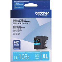 Brother - Cyan Ink Cartridge - Use with Brother DCP-J152W, MFC-J245, J285DW, J4310DW, J4410DW, J450DW, J4510DW, J4610DW, J470DW, J4710DW, J475DW, J650DW, J6520DW, J6720DW, J6920DW, J870DW, J875DW - Makers Industrial Supply