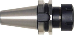 Bilz - 2mm to 20mm Capacity, 100mm Projection, HSK63A Taper Shank, ER25 Collet Chuck - 0.003mm TIR, Through-Spindle & DIN Flange Coolant - Exact Industrial Supply