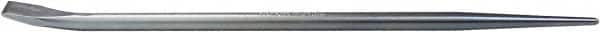 Mayhew - 15" OAL Straight Pry Bar - 1/2" Wide, Zinc Plated Steel - Makers Industrial Supply