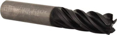 Kennametal - 1/2", 5 Flute, Single End, Solid Carbide, 0.03" Corner Radius End Mill - 3" OAL, 38° Helix, Right Hand Flute, 1-1/4" LOC, Right Hand Cut - Makers Industrial Supply