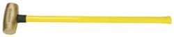 American Hammer - 10 Lb Head Nonsparking Hammer - 33" OAL, 30-1/2" Long Fiberglass Handle - Makers Industrial Supply