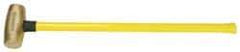 American Hammer - 8 Lb Head Nonsparking Hammer - 33" OAL, 30-1/2" Long Fiberglass Handle - Makers Industrial Supply