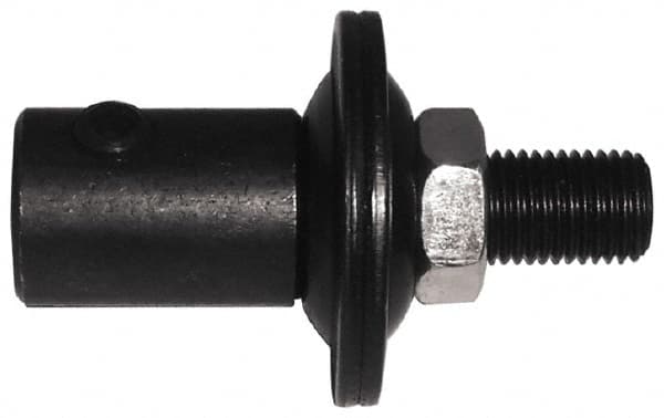 Value Collection - 2" Long x 1-1/4" Diam x 1/2-20 Thread Size Motor Arbor - 1/2" Max Wheel Width, Compatible with 1/4" Shaft Diam, 3/8" Hole Size - Makers Industrial Supply