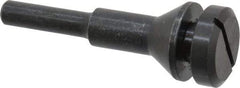 Value Collection - 3/8" Hole, Screw Lock Wheel Mandrel - 2" OAL, 1/2" Max Wheel Width, 1/4" Shank Diam - Makers Industrial Supply