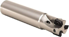 Seco - 3/4" Cut Diam, 0.197" Max Depth of Cut, 5/8" Shank Diam, 5.905" OAL, Indexable Square Shoulder End Mill - XO.X 0602 Inserts, Cylindrical Shank, 90° Lead Angle, Through Coolant, Series Nano Turbo - Makers Industrial Supply