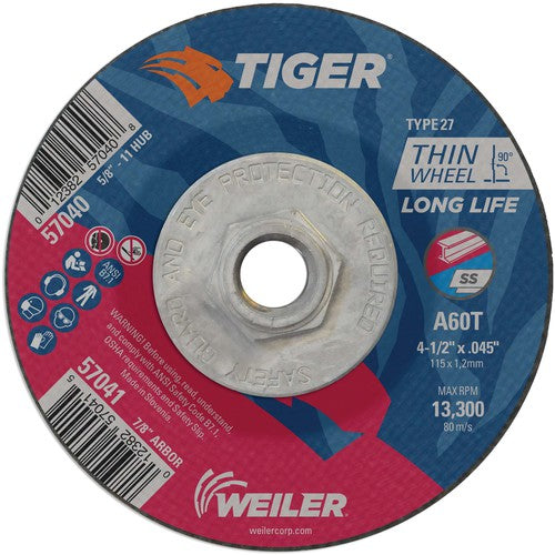 ‎4-1/2X.045 TIGER TYPE 27 THIN - Makers Industrial Supply