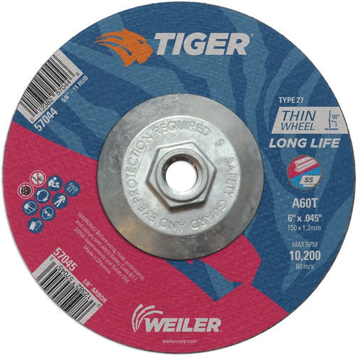 6X.045 A60T A/O T27 C/O WHEEL - Makers Industrial Supply