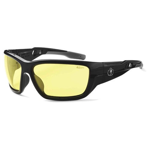 Baldr Yellow Lens Black Safety Glasses - Makers Industrial Supply