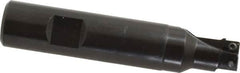 Seco - 5/8" Cut Diam, 0.2" Max Depth of Cut, 3/4" Shank Diam, 3.74" OAL, Indexable Square Shoulder End Mill - SPMX 0602 Inserts, Weldon Shank, 90° Lead Angle - Makers Industrial Supply