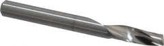 Onsrud - 1/4" Cutting Diam x 3/4" Length of Cut, 1 Flute, Upcut Spiral Router Bit - Uncoated, Right Hand Cut, Solid Carbide, 2-1/2" OAL x 1/4" Shank Diam, Single Edge, 21° Helix Angle - Makers Industrial Supply