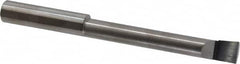 Accupro - 0.36" Min Bore Diam, 2-1/2" Max Bore Depth, 3/8 Shank Diam, Corner Radius Boring Bar - 0.005 to 0.008" Corner Radius, Right Hand Cut, Solid Carbide, Bright Finish - Exact Industrial Supply