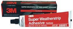 3M - 5 oz Weatherstrip Adhesive - Yellow, -20 to 300°F - Makers Industrial Supply