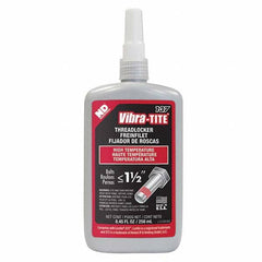 Vibra-Tite - 250 mL Bottle, Red, High Temp/High Strength Threadlocker - Makers Industrial Supply