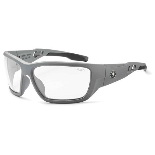 Baldr Clear Lens Matte Gray Safety Glasses - Makers Industrial Supply