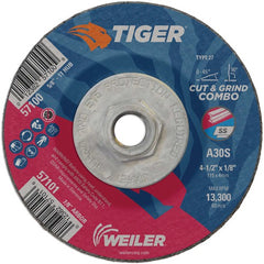 ‎4-1/2X1/8 TIGER TYPE 27 CUT & - Makers Industrial Supply