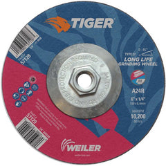 6X1/4 A24R A/O T27 GRINDING WHEEL - Makers Industrial Supply