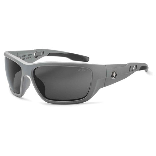 Baldr Smoke Lens Matte Gray Safety Glasses - Makers Industrial Supply