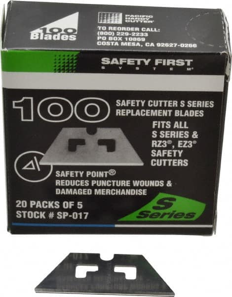 PHC - 100 Piece Steel Safety Blade - 1-5/8" OAL - Makers Industrial Supply