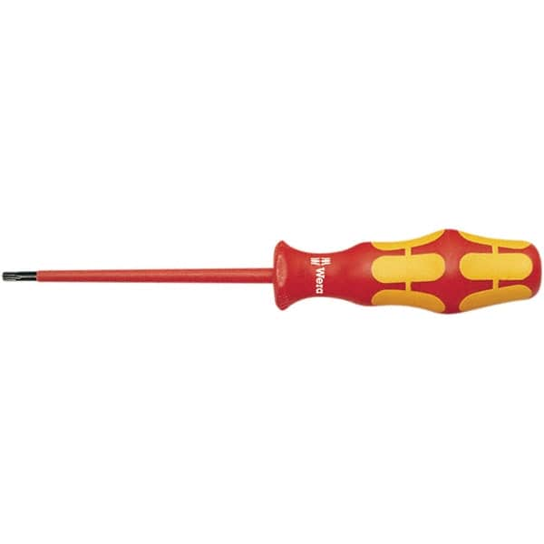 Wera - T25 Torx Driver - 4" Blade Length, 205mm OAL, Ergonomic Handle - Makers Industrial Supply