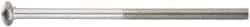 Value Collection - 1/4-20 UNC 3-1/2" Length Under Head, Standard Square Neck, Carriage Bolt - 18-8 Stainless Steel, Uncoated - Makers Industrial Supply