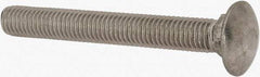 Value Collection - 1/2-13 UNC 4" Length Under Head, Standard Square Neck, Carriage Bolt - 18-8 Stainless Steel, Uncoated - Makers Industrial Supply