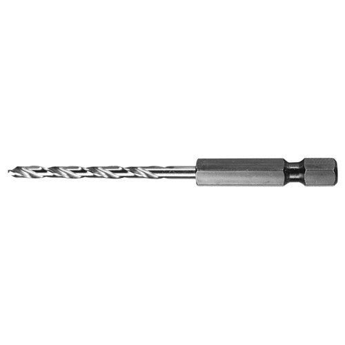 3/32 RHS / RHC HSS 135 Degree Split Point 1/4″ Hex Shank Drill - Bright - Exact Industrial Supply