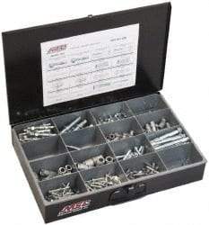 Value Collection - 192 Piece, #10 to 1/2 Screw, Steel Anchor Assortment - Zinc Plated - Makers Industrial Supply