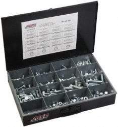 Value Collection - 238 Piece Steel Hex Head Cap Screws - M8 to M16 Thread, Zinc Plated - Makers Industrial Supply