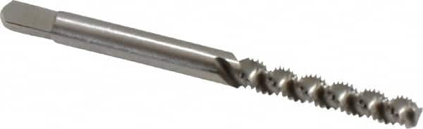 Cleveland - M4x0.70 3 Flute 2B Bottoming Spiral Flute Tap - High Speed Steel, Bright Finish, 2-1/8" OAL, Right Hand Flute, Right Hand Thread, D4, Series 1094 - Makers Industrial Supply