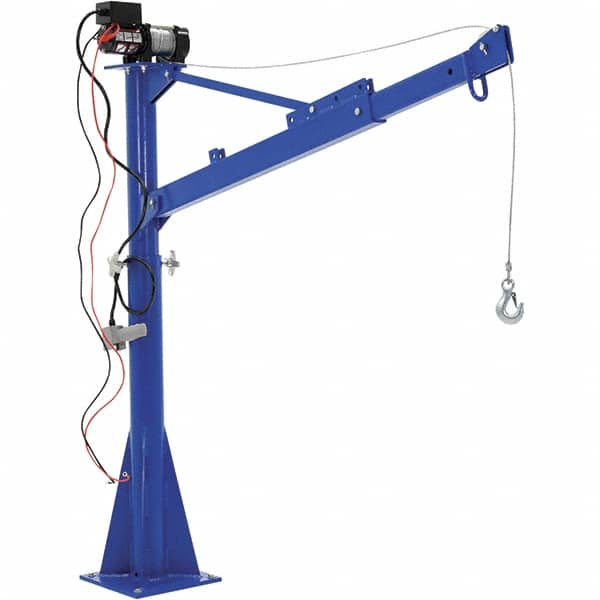 Vestil - 1,500 Lb Load Capacity, Steel Jib Crane - 5' 9/16" Span - Makers Industrial Supply