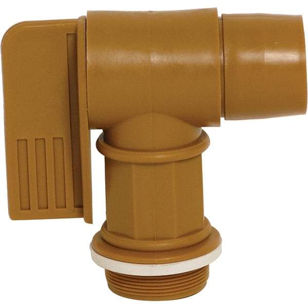 Wesco Industrial Products - 2" NPT Plastic Rigid Drum Faucet - FM Approved, No Arrester, Manual Closing, 6" Long Extension - Makers Industrial Supply