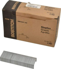 Stanley Bostitch - 1-3/8" Wide Steel Crown Staples - 3/4" Leg Length - Makers Industrial Supply