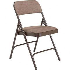 National Public Seating - Folding Chairs Pad Type: Folding Chair w/Fabric Padded Seat Material: Fabric; Steel - Makers Industrial Supply