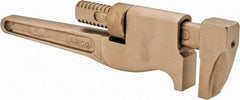 Ampco - 8" Aluminum Bronze Alloy Monkey Wrench - 1-1/2" Pipe Capacity - Makers Industrial Supply