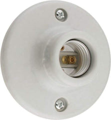 Leviton - 2 Pin, 250 VAC, 660 Watt, Medium Base, Keyless Lamp Holder - Incandescent, Screw Mount - Makers Industrial Supply