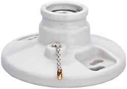 Pass & Seymour - 2 Pin, 250 VAC, 250 Watt, Medium Base, Pull Chain Lamp Holder - Incandescent, Screw Mounted - Makers Industrial Supply