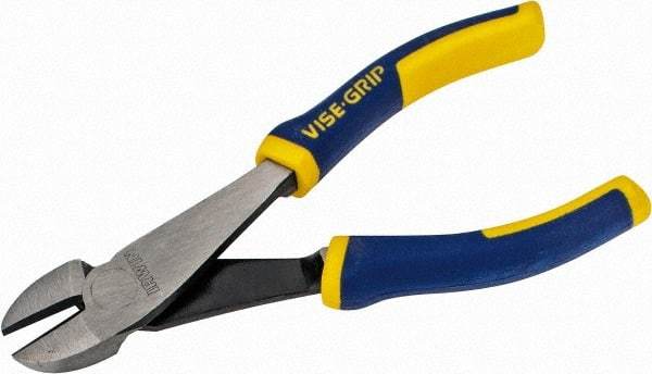 Irwin - 6" OAL, Diagonal Cutter - 13/16" Jaw Length x 13/16" Jaw Width, Oval Head, ProTouch Handle - Makers Industrial Supply