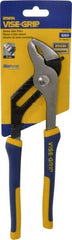 Irwin - 10" OAL, 2" Max Capacity, 7 Position Groove Joint Tongue & Groove Pliers - ProTouch Handles - Makers Industrial Supply