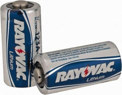 Rayovac - Size 123A, Lithium, 2 Pack, Standard Battery - 3 Volts - Makers Industrial Supply