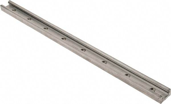 Pacific Bearing - 480mm OAL x 30mm Overall Width x 16mm Overall Height Self Lubricated Linear Guide Systems - 60mm Between Holes, 225 Lb. Capacity - Makers Industrial Supply