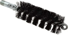 Schaefer Brush - 5" Brush Length, 1-3/4" Diam, Nylon Single Stem, Single Spiral Tube Brush - 7-1/4" Long, Nylon, 1/4" NPSM Male Connection - Makers Industrial Supply